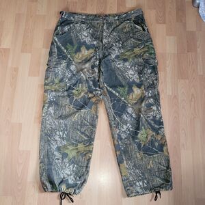 Vintage Field Staff Mossy Oak Cargo Pants Mens XL 40-42 Break-Up Camo KM505 EUC